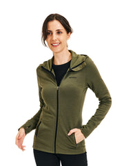 METARINO Women's Merino Wool Zip Hoodie