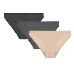 METARINO Women's Mid Waisted Active Briefs 3 Pack