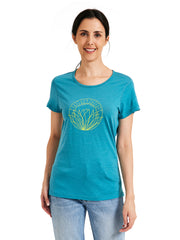 METARINO Merino Wool Women Printed T-Shirt
