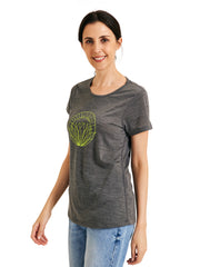 METARINO Merino Wool Women Printed T-Shirt