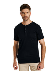 METARINO Men's Merino Wool Henley T-Shirt