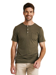METARINO Men's Merino Wool Henley T-Shirt