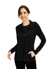 METARINO Women's Merino Wool Zip Hoodie