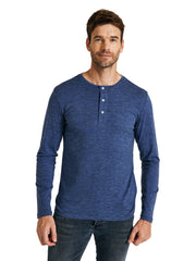 METARINO Men's Merino Wool Henley Long Sleeve Shirt